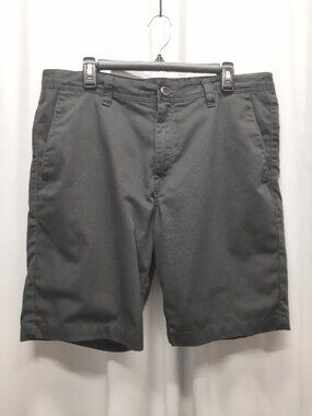 Volcom Modern Fit Chino Shorts Men's 36 Charcoal Grey Summer Casual Y2K Style